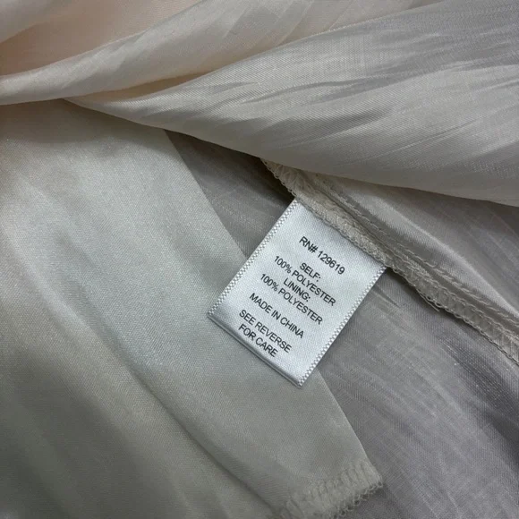 Bundle 3 or more Cream Midi A-Line Skirt for Weddings - Picture 3 of 4